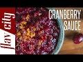 Cranberry sauce recipe   how to make cranberry sauce  flavcity with bobby