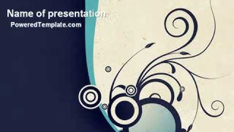 Decorative Design PowerPoint Template by PoweredTemplate.com