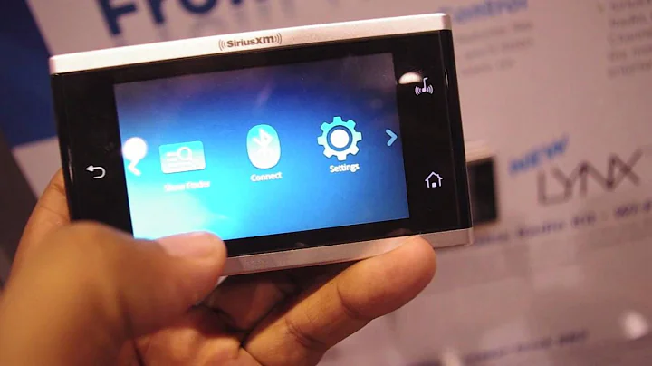 Sirius XM Lynx hands-on (Android used to power satellite radio hardware)