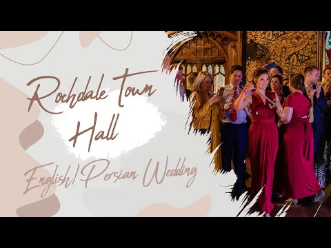 Rochdale Town Hall English Persian Wedding Persian Knife Dance