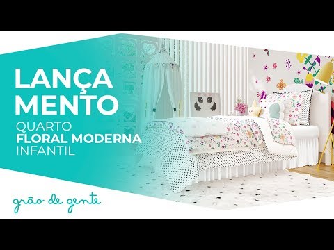 Quarto Infantil Floral Moderna - Grão de Gente