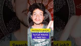 Top 8 indian Job opportunity websites for freshers | Find jobs App search portal #shorts #ytshorts screenshot 3