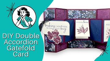 🔴 Double Accordion Gatefold Card Tutorial With Heartfelt Greeting