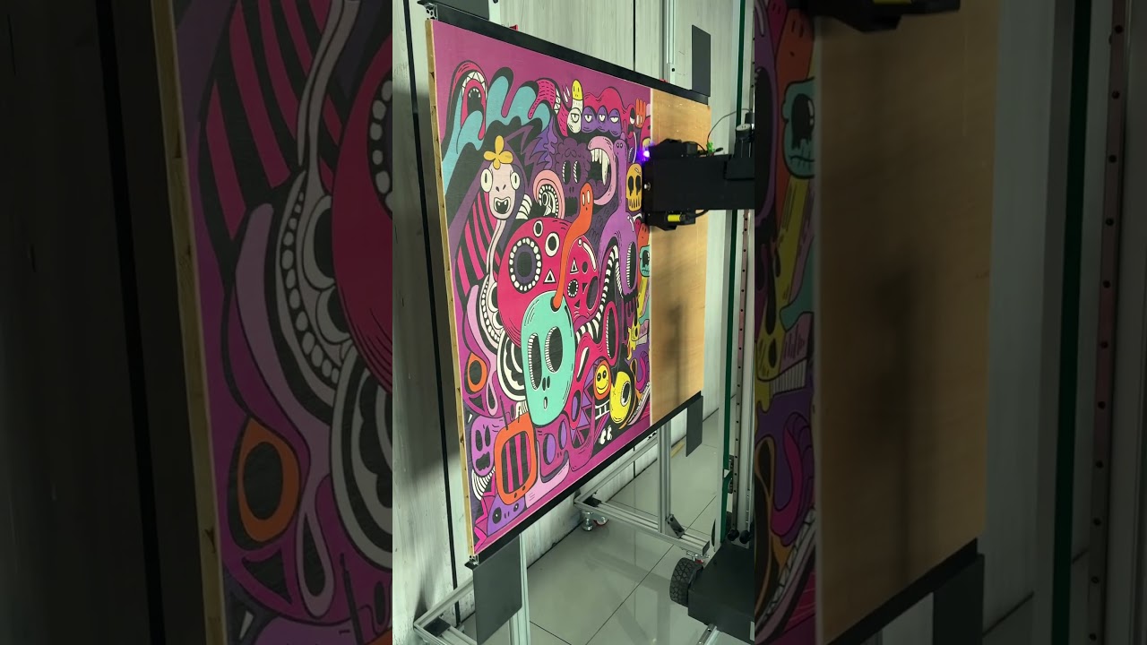 DXonJet Easel: Versatile Support for Off the Wall Printing #wallprinting #wallprinter #DXonJet