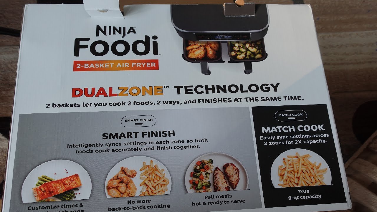 Ninja Foodi DualZone Air Fryer Unboxing First Look 2 Basket Drawer Dual  Zone - Walmart 2020 Review 