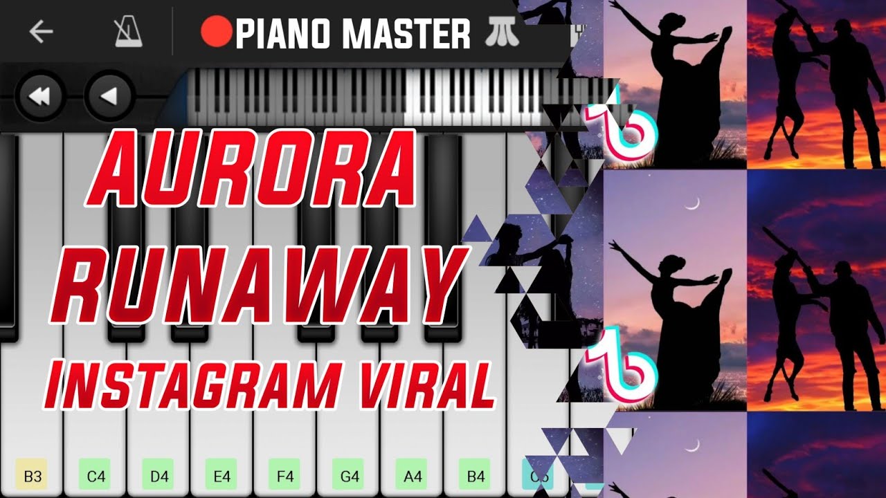 Aurora Runaway Song Easy Piano Tutorial YouTube