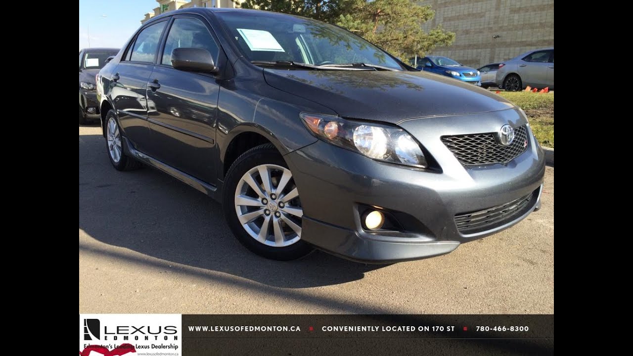 Pre Owned Grey 2010 Toyota Corolla Auto S Review Innisfail Alberta