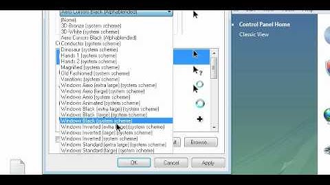 How to Change Your Cursor (Vista & Windows 7)