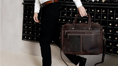 The Briefcase Men's Leather Briefcase