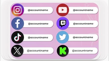 Custom Animated Social Media Lower Thirds for Youtube Intro Videos Kick Instagram Twitch Tiktok