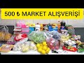 500 TL BÜYÜK MARKET ALIŞVERİŞİ 🎉 BUZDOLABI TEMİZLİĞİ/DÜZENİ🧼 Günlük Vlog ❤️