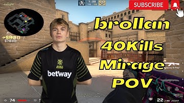 brollan 40Kills Mirage POV @ FACEIT ranked 2022.11.30 - CSGO POV