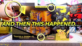 I WASN'T GOING TO OPEN THIS BUT THEN THIS HAPPENED | ZEKROM & PIKACHU TAG TEAM COLLECTION BOX