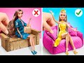 1성 VS 5성 바비 메이크오버 💝 따라하기 쉬운 육아 꿀팁📦 간단 공예 아이디어 by YayTime!
