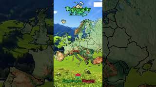 Topographic Map of Europe #mapping #europe #mapshorts Topographic Map of Europe #mapping #europe #mapshorts