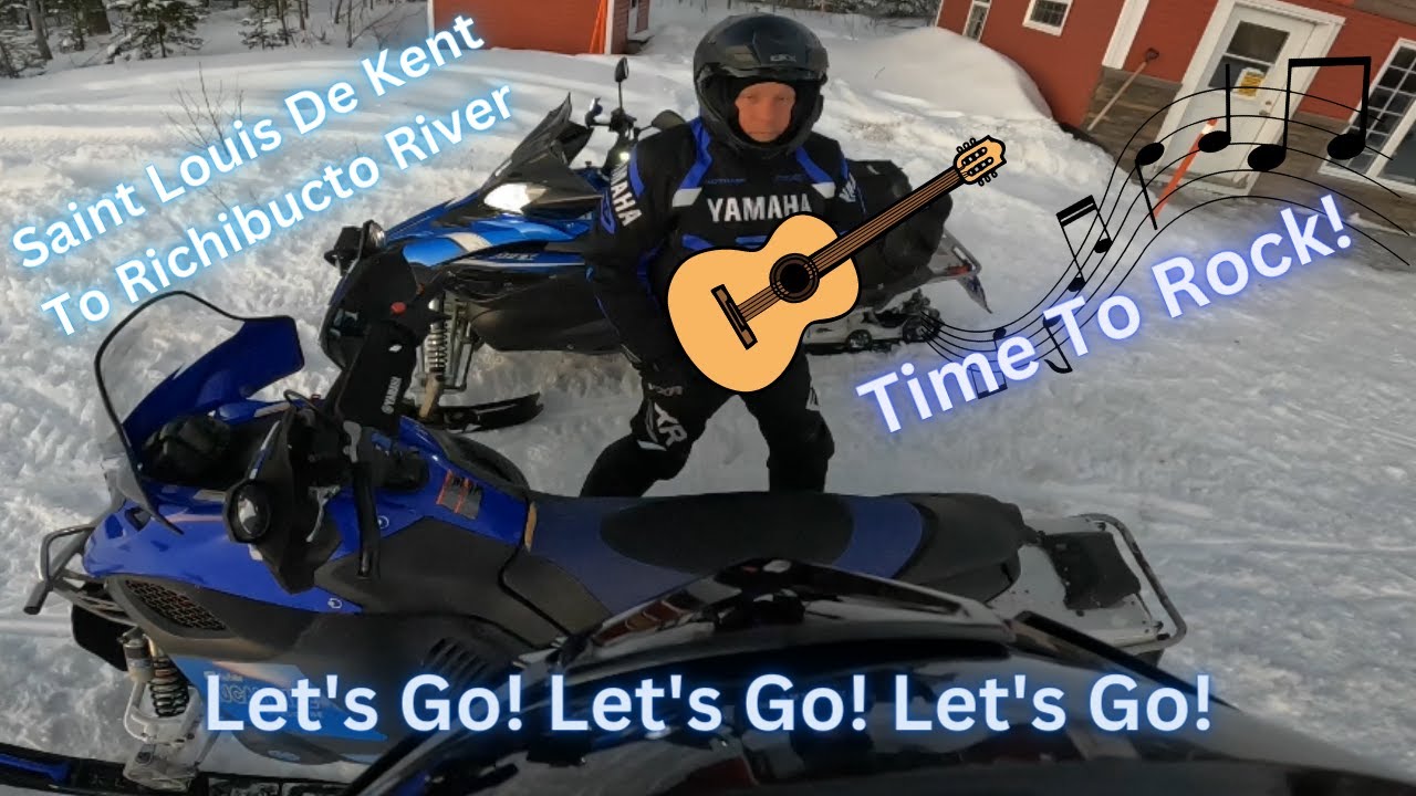 Snowmobile Trail Riding Saint Louis De Kent Shelter to Richibucto River