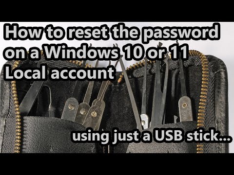 How to reset the password on a Windows 10 or 11 Local account using just a USB stick...