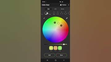 How To create a harmonious color Palette from 1 color with Color Wheel harmony. Color Gear app