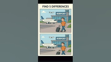 Can you find all 5 differences? 👀🔥Comment your score! 🧩✈️ #viralshorts
