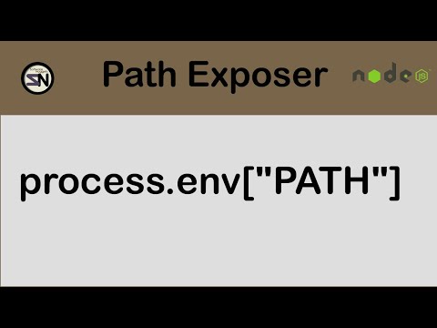 Use Node.js to expose the Environment Variable, PATH, for easy reading. This is a must have utility.