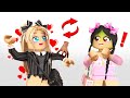 SWITCHING LIVES WITH WEDNESDAY ADDAMS IN ROBLOX!