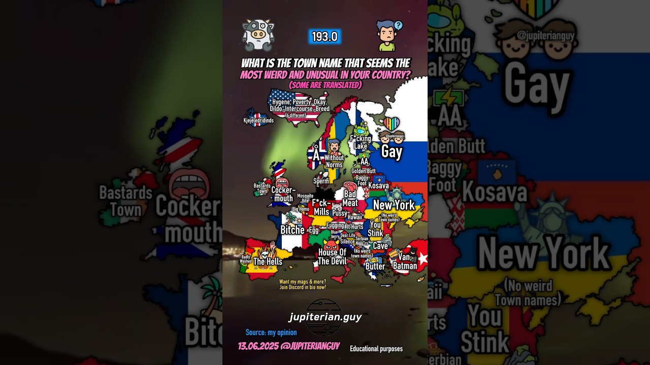 Most unusual town names pt 2🏘️ 