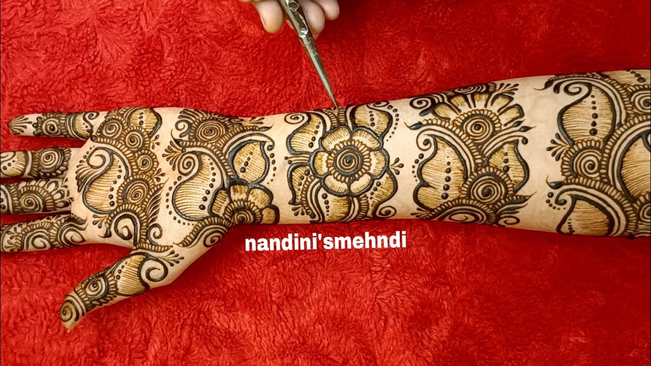 Eid special shaded arabic bangle mehndi || Chudi/Round/Kangan style ...