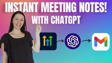 Automate Your Meeting Notes with ChatGPT: Instant Meeting Summaries!