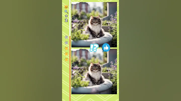 Watch the video about Cute Norwegian Forest Cat Kitten - SPOT THE 2 DIFFERENCES #32 #shorts