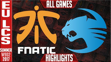 FNC vs Roccat Highlights ALL GAMES Week 9 Day 2 EU LCS Summer 2017 FNC vs ROC