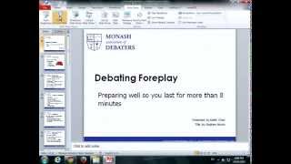 Debating Strategy 2015 - Keefe Chan