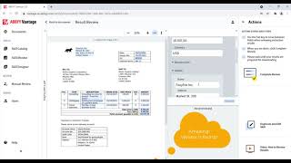 Screencast for ABBYY Vantage Invoice US Skill
