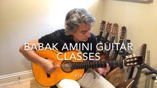 Video thumbnail of "BABAK AMINI GUITAR CLASSES #14, scales, chords and harmony #5"