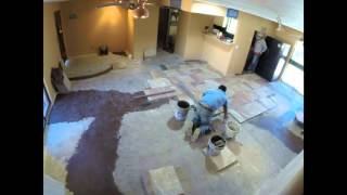 Tile Demo and Install Full 6 Minute Time-Lapse Over 1 Week