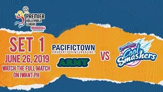 SET 1 | PacificTown-Army vs. Creamline | June 26, 2019 #PVL2019 (Watch full game on iWant.ph)