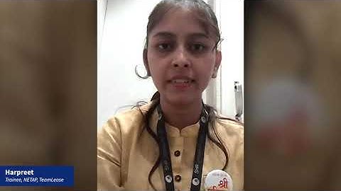 NETAP Trainee Testimonial Ms. Harpreet