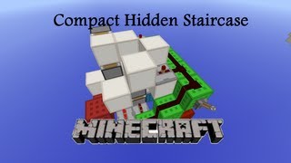 Minecraft Tutorial: Compact Hidden Staircase [5x5x6]