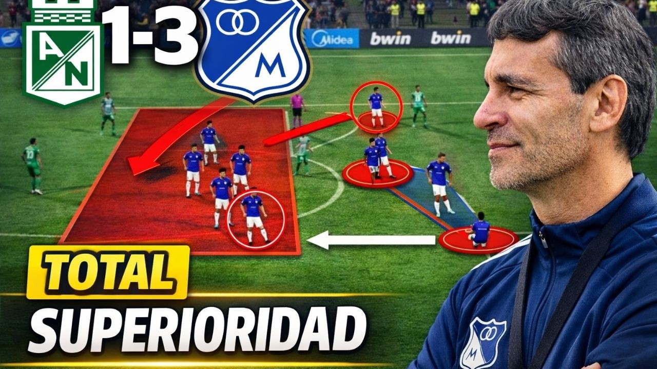 El baile táctico de Millonarios sobre Nacional | Análisis completo
