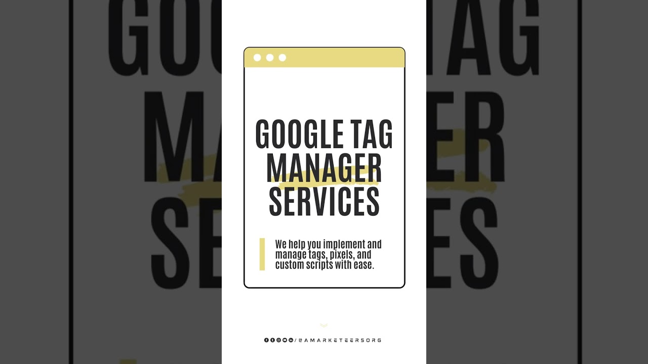 A Marketeers Google Tag Manager Services   amarketeers org