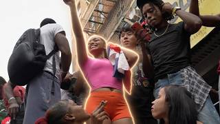 Turnt Up At The Bronx Dominican Parade! (Caught By Ray Dancing on Tops of Cars) 🇩🇴🎉