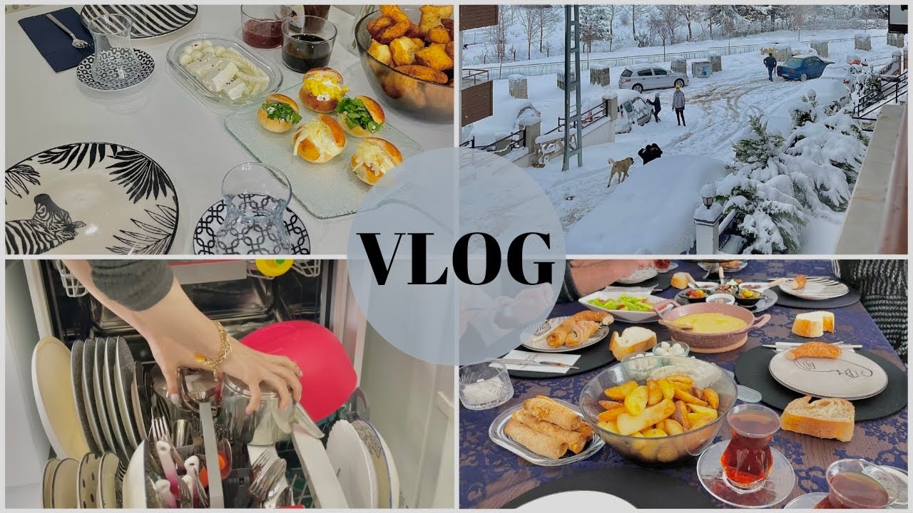 SESSİZ VLOG/Kayınvalidemler Kahvaltıya geldi👩🏼‍🍳Günlük rutinlerim☕️Minik market alışverişi🛒