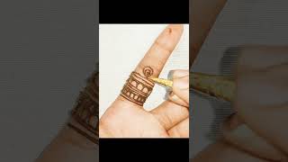 Easy Finger Mehndi Design 💕 | Beginner Friendly ✨ #mehndi #fingermehndi #quickdesign#easymehndi