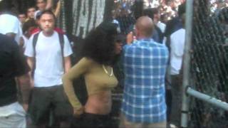 Teyana Taylor Shows Off Her Great Body At Dyckman Park For Kevin Durants Basketball Game!