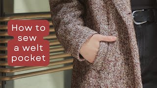 How to sew a welt pocket. The easy way!