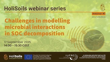 HoliSoils Webinar #1 - Challenges in modelling microbial interaction in SOC decomposition
