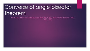SSC 10th Geometry | Chapter 1 | Practice set 1.2 | Converse of angle bisector theorem