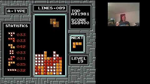 NES Tetris - 1,054,300 level 19 start