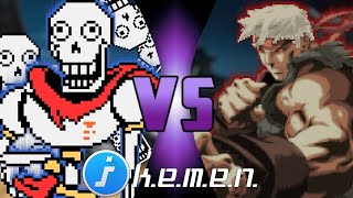 M.U.G.E.N: Papyrus 64 Chaos Edition VS Master God Ryu @undonaldchannel