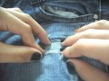 DIY: Create holes in your pants & Stressing