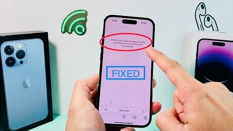 How to Fix Safari cannot open the page because your iPhone is not connected to the Internet